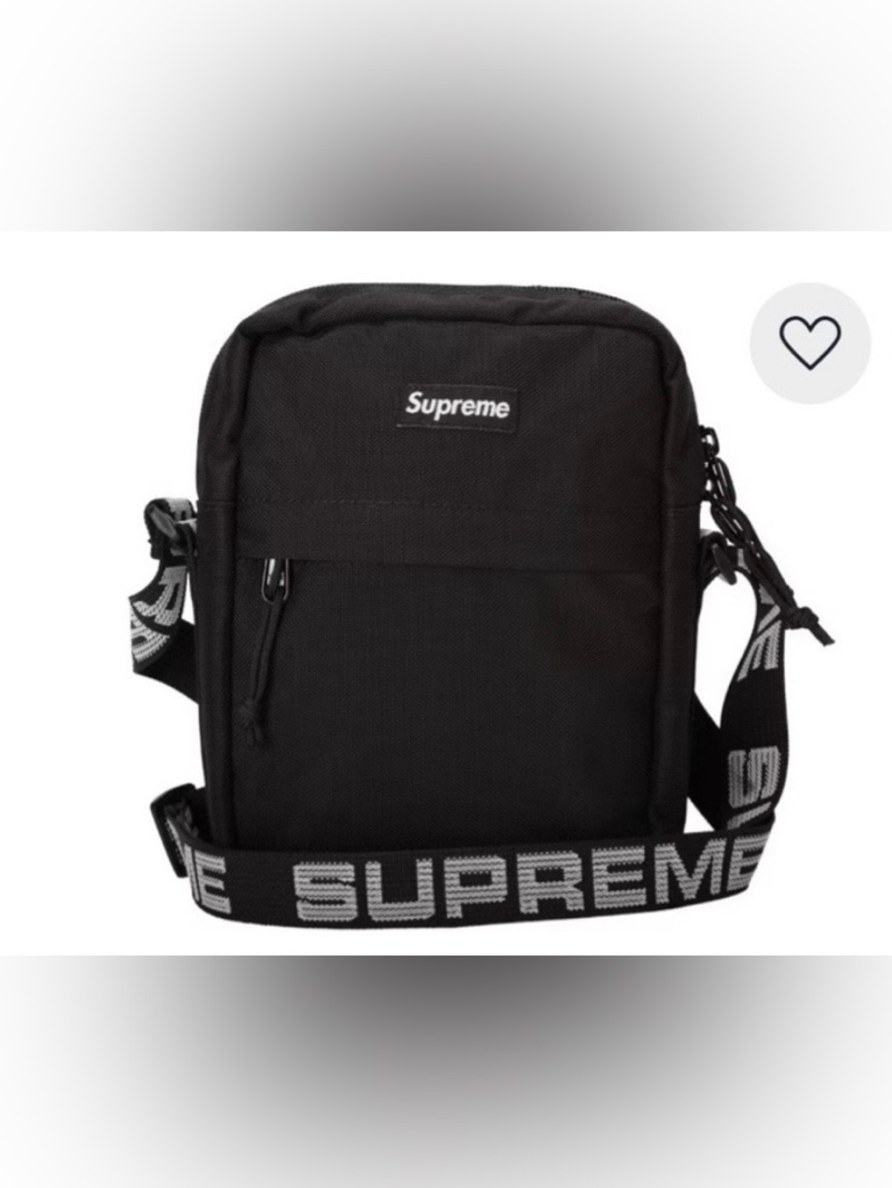 Supreme Shoulder Bag / Crossbody Bag Black Cordura Fabric BRAND NEW Unisex
